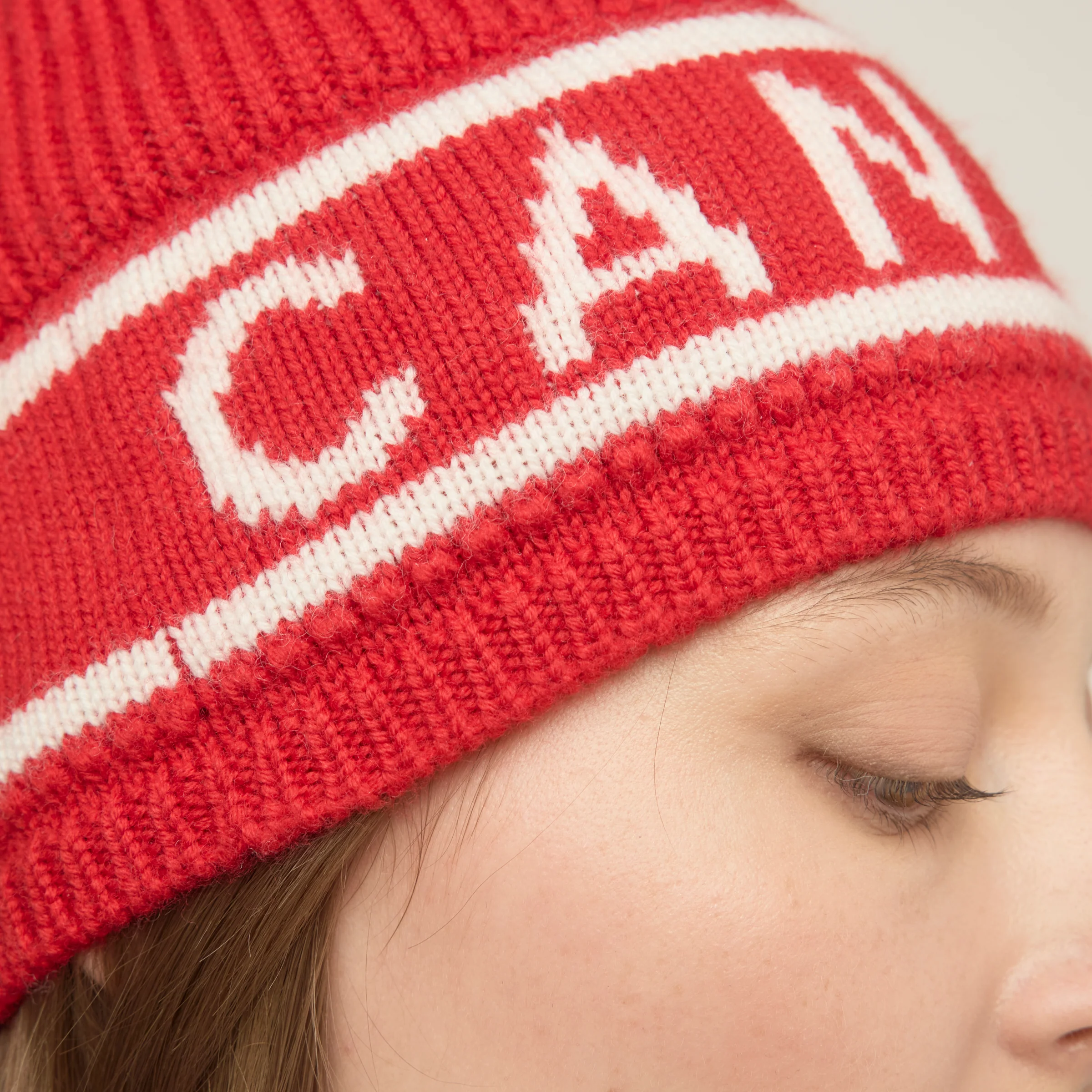 Canada Stripe Logo Jacquard Beanie - Image 8