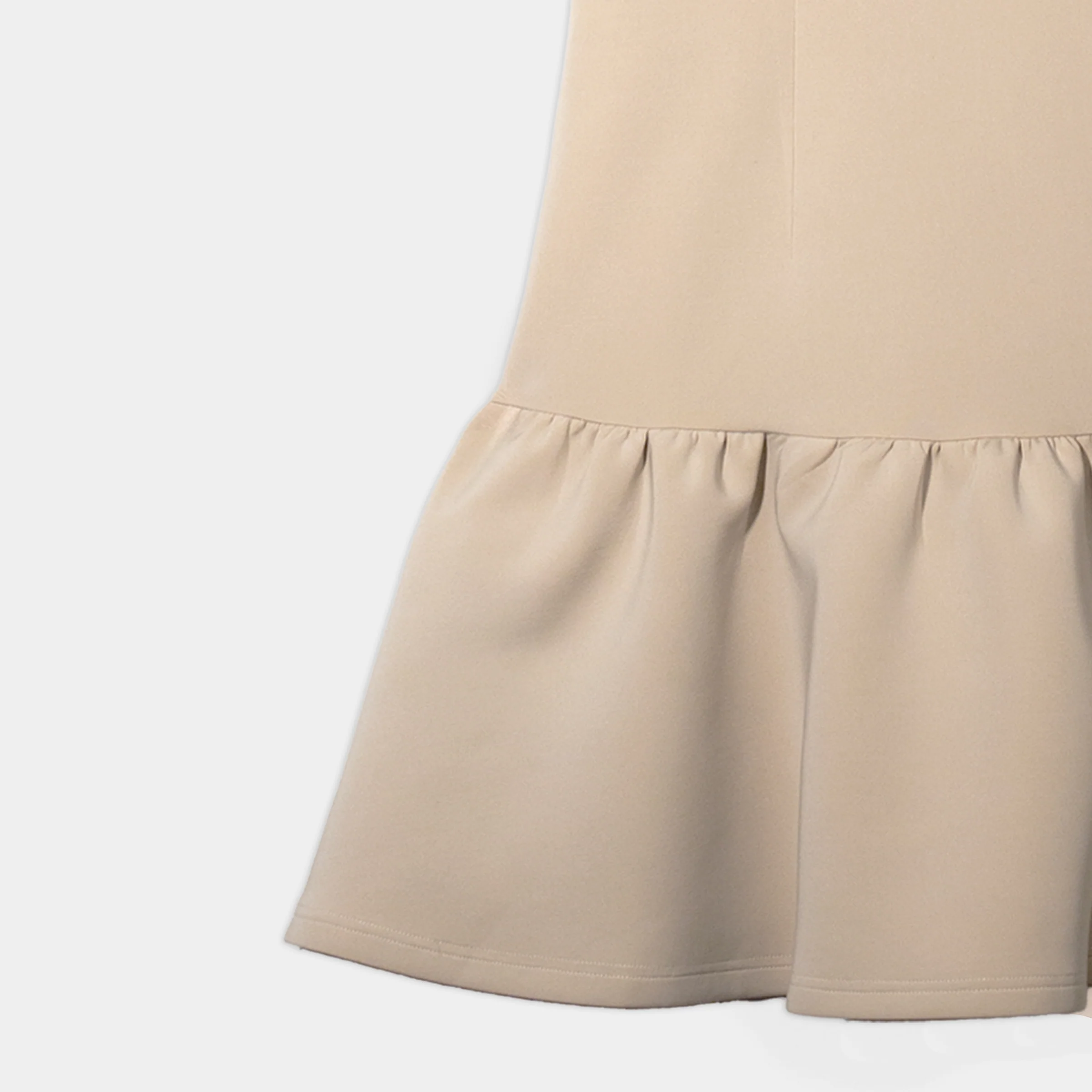 Contrast Collar Ruffle Dress - Image 9