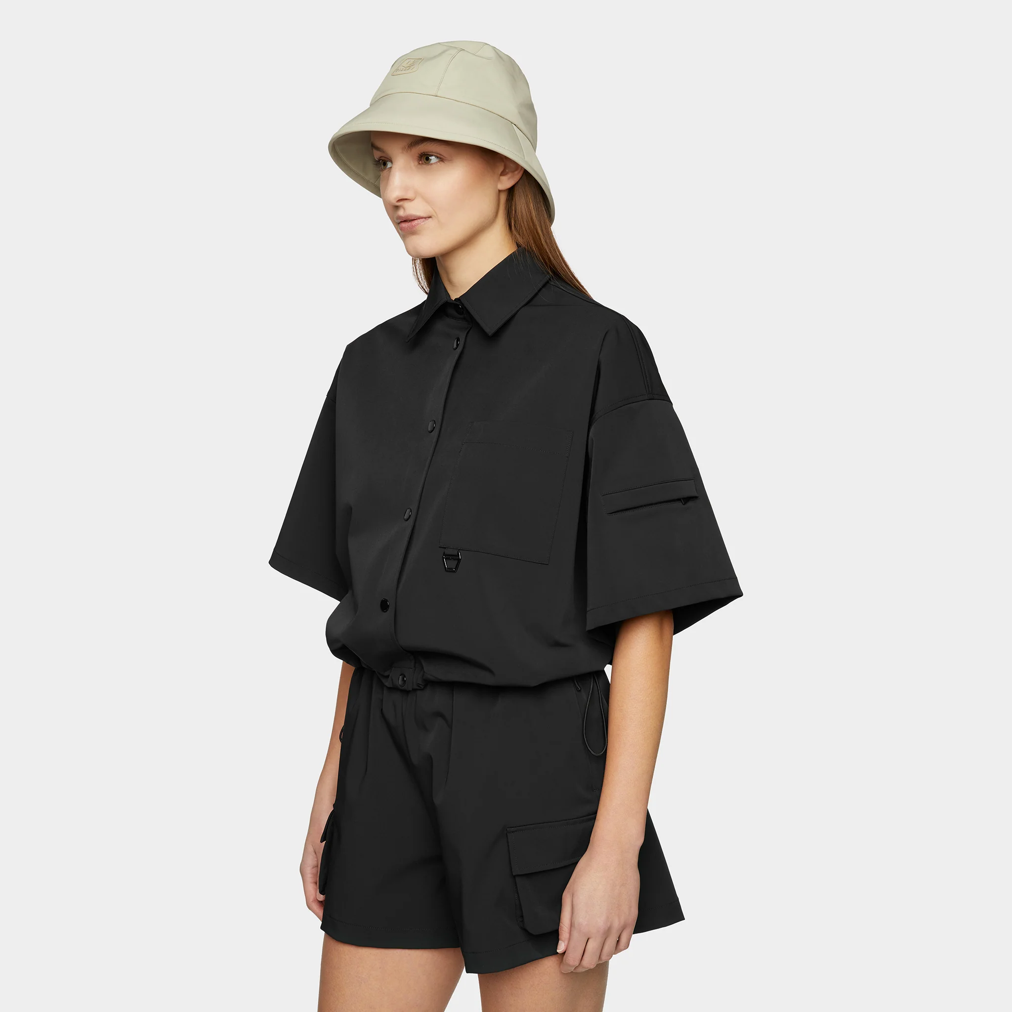 Cropped Tech Shacket - Image 12