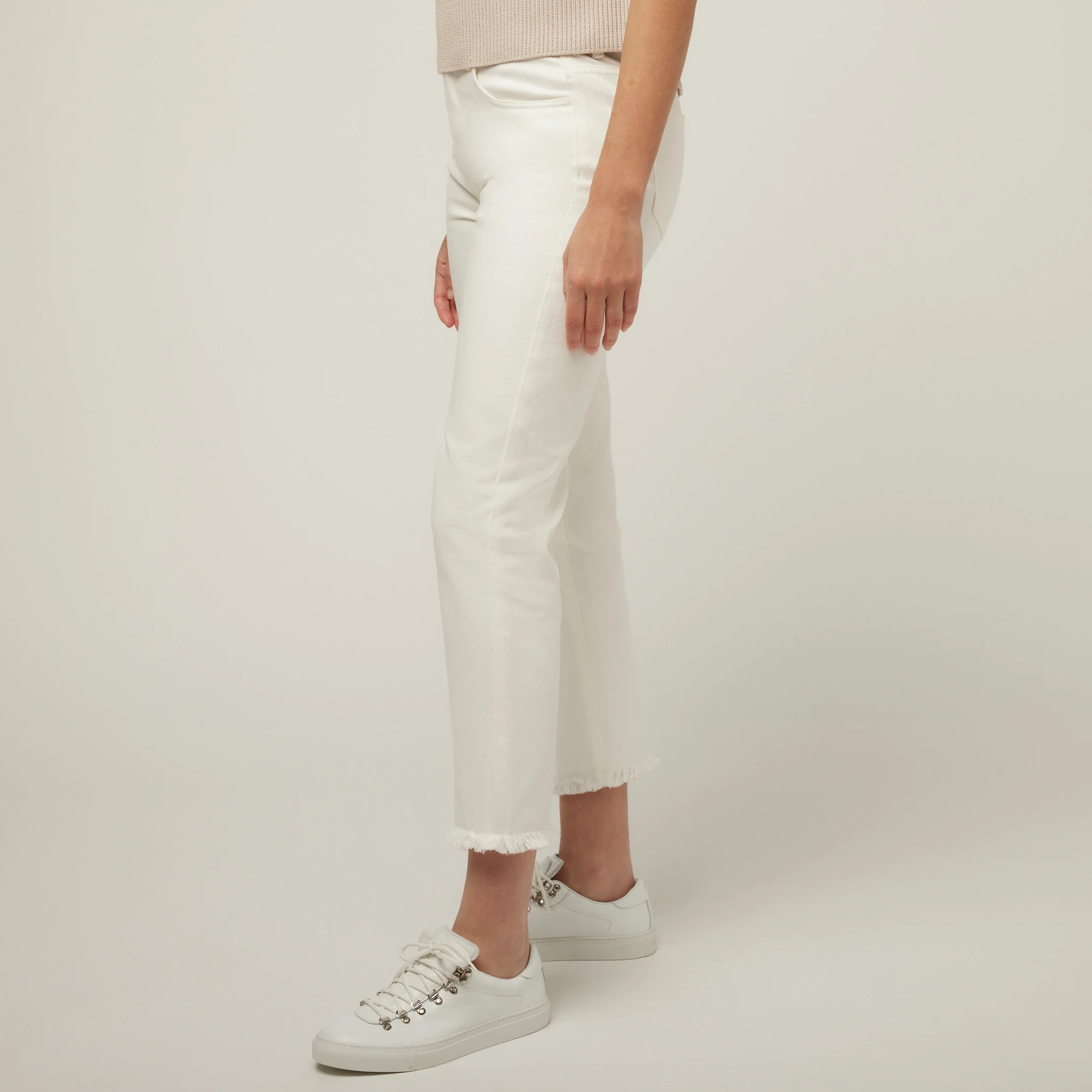 Fringe Hem Straight Leg Pant - Image 2