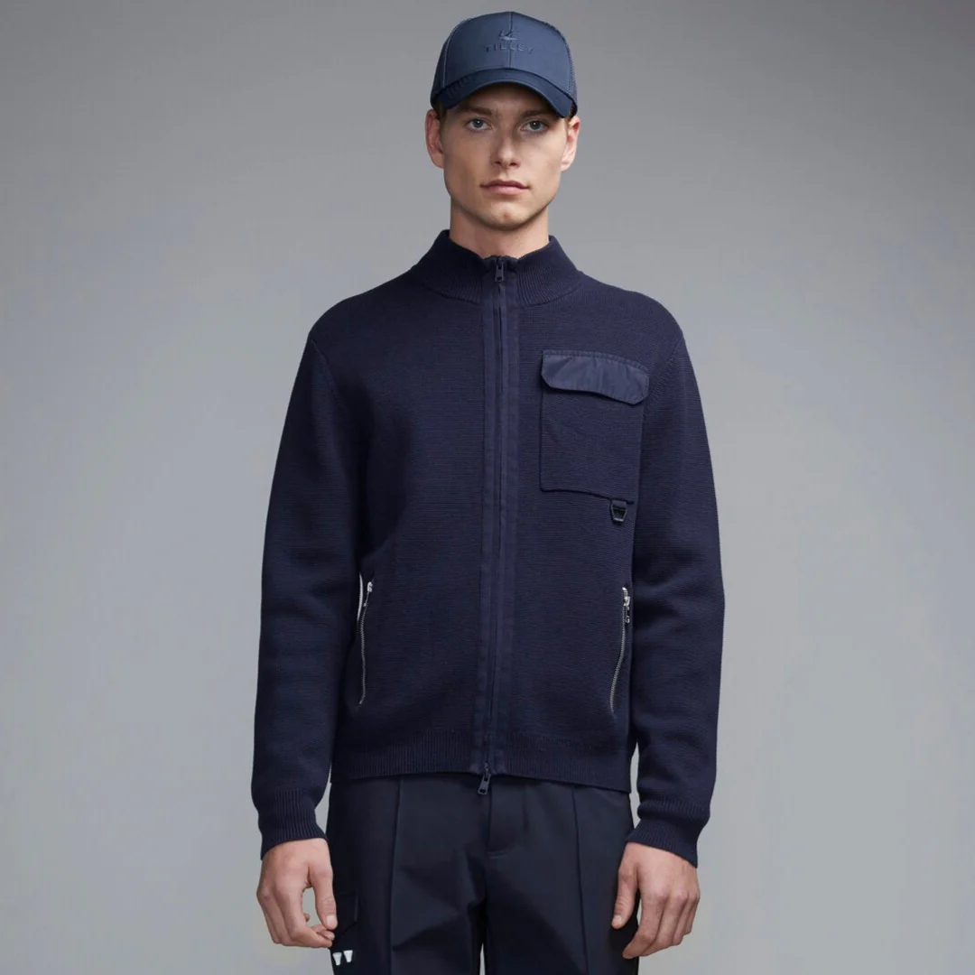 Full Zip Cotton Cardigan - Image 4