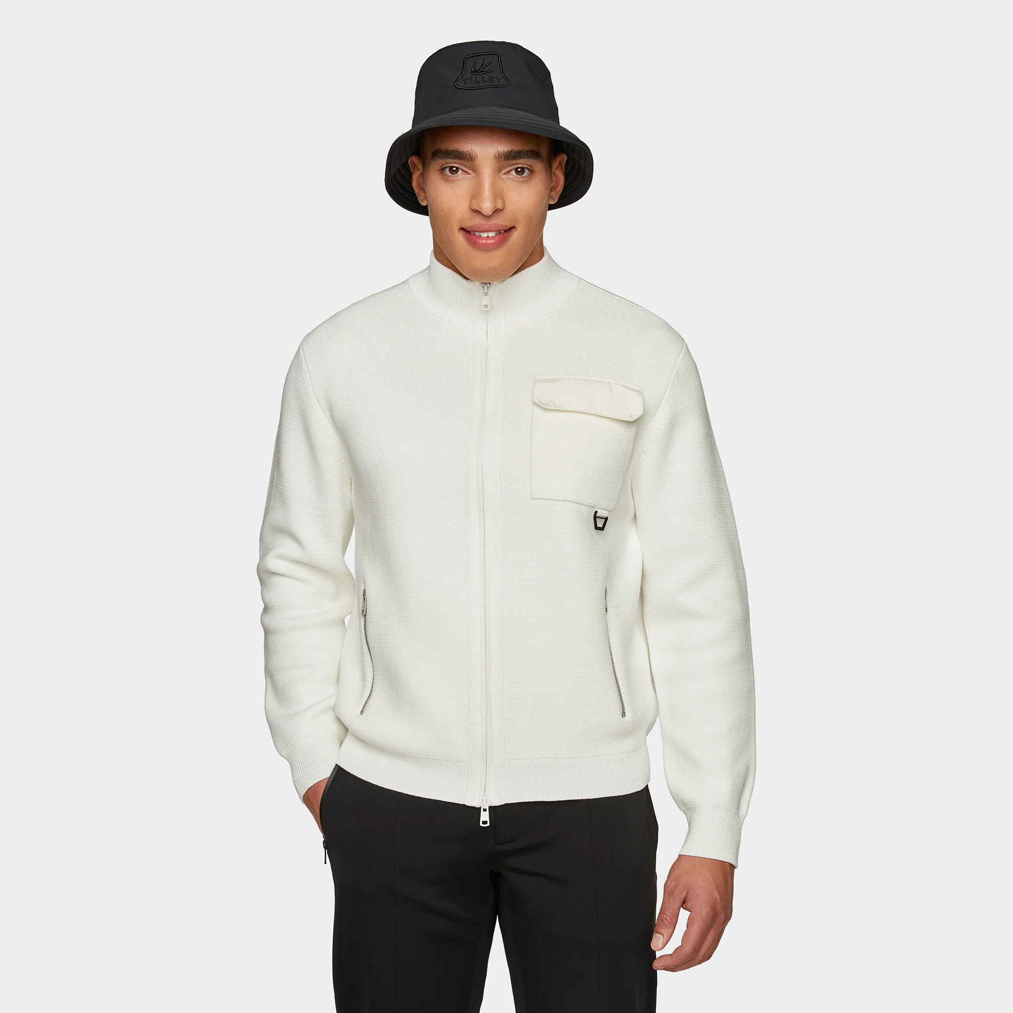 Full Zip Cotton Cardigan - Image 9