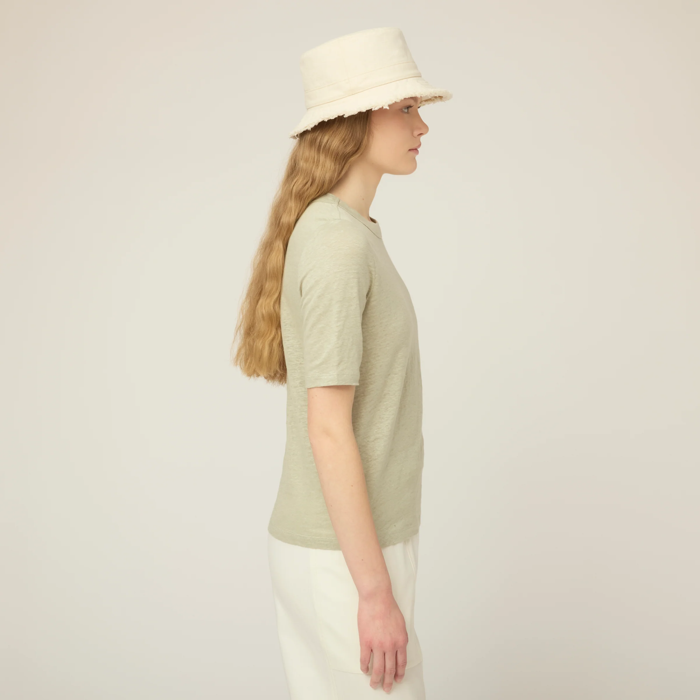 Linen Jersey Elbow Length Tee - Image 3