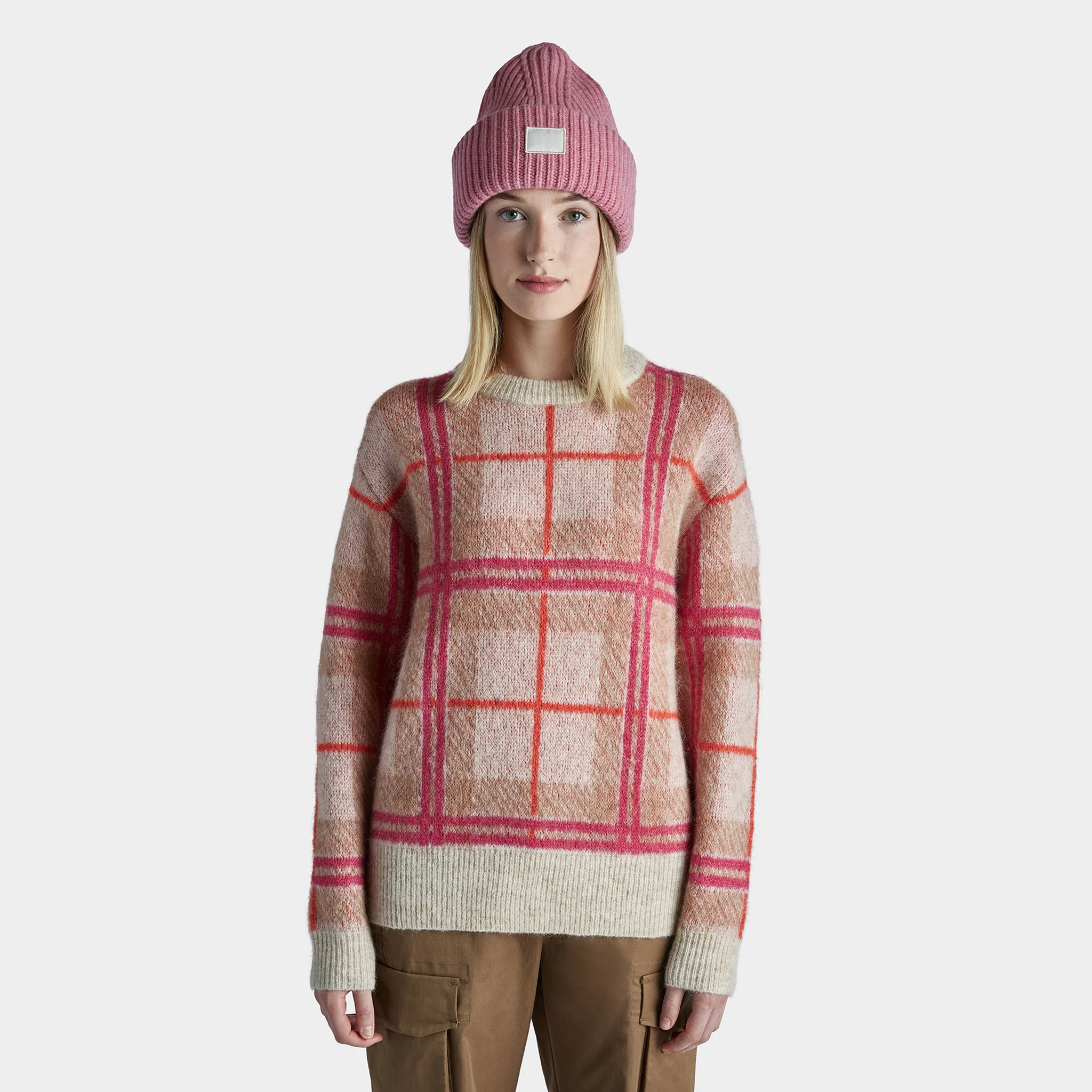 Plaid Mohair Sweater - Image 2
