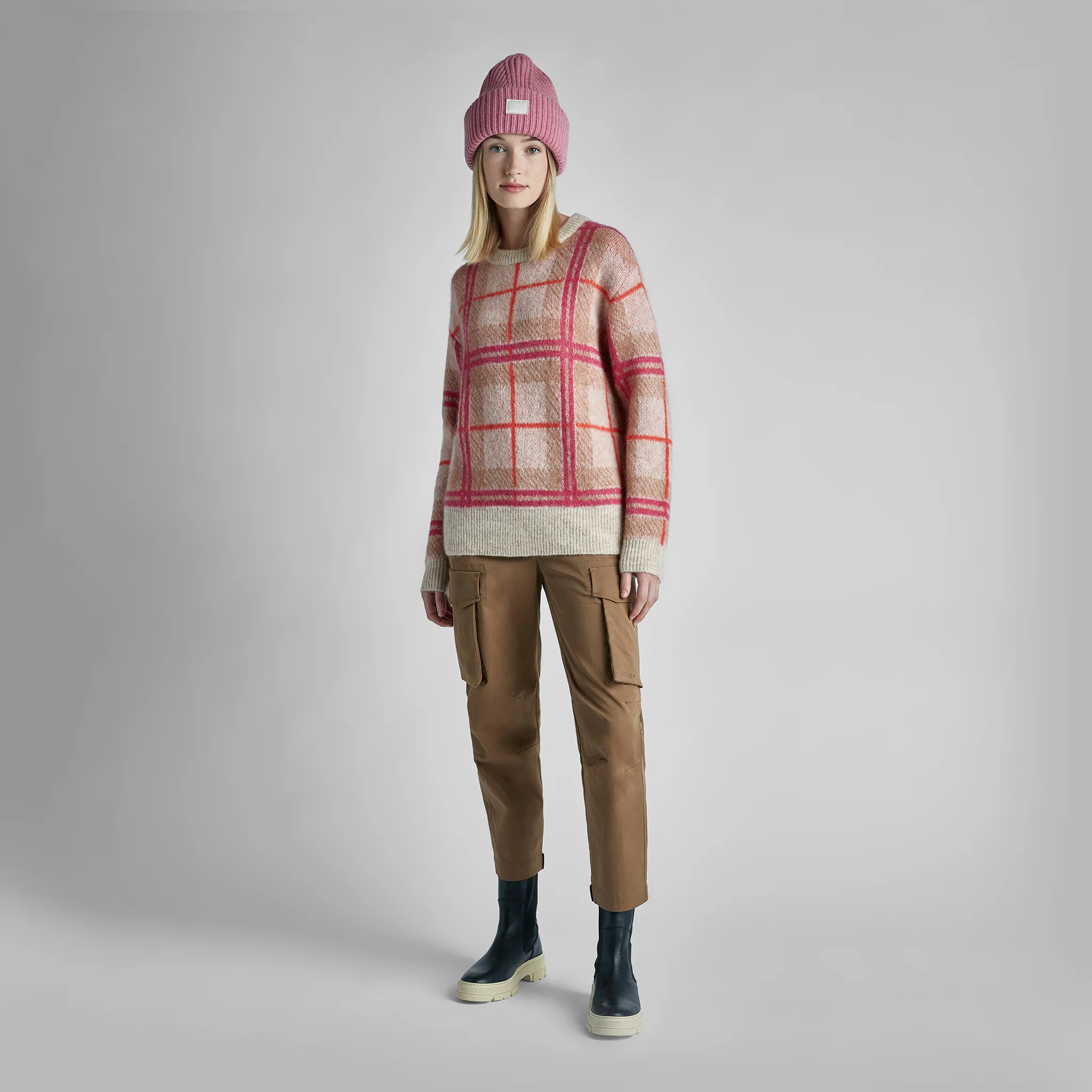 Plaid Mohair Sweater - Image 5