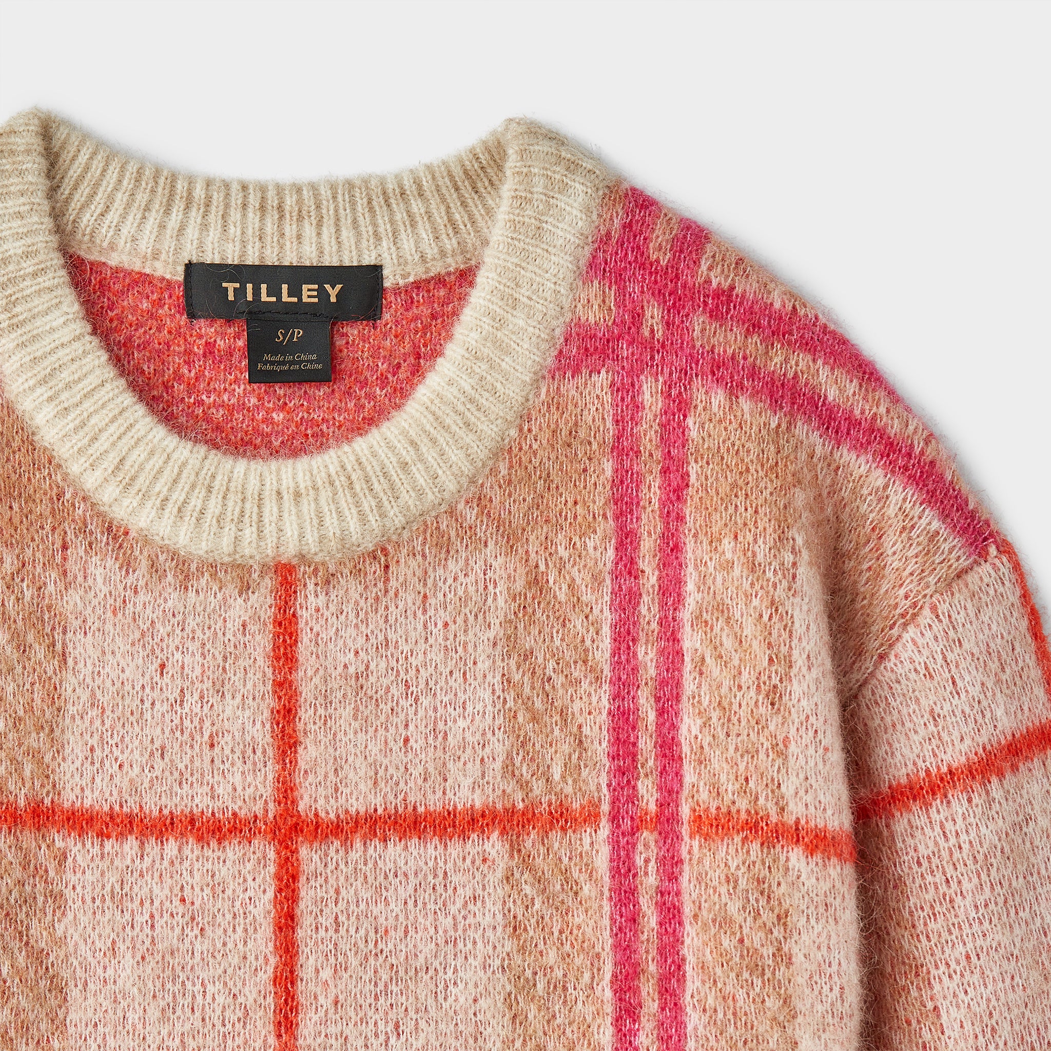 Plaid Mohair Sweater - Image 6