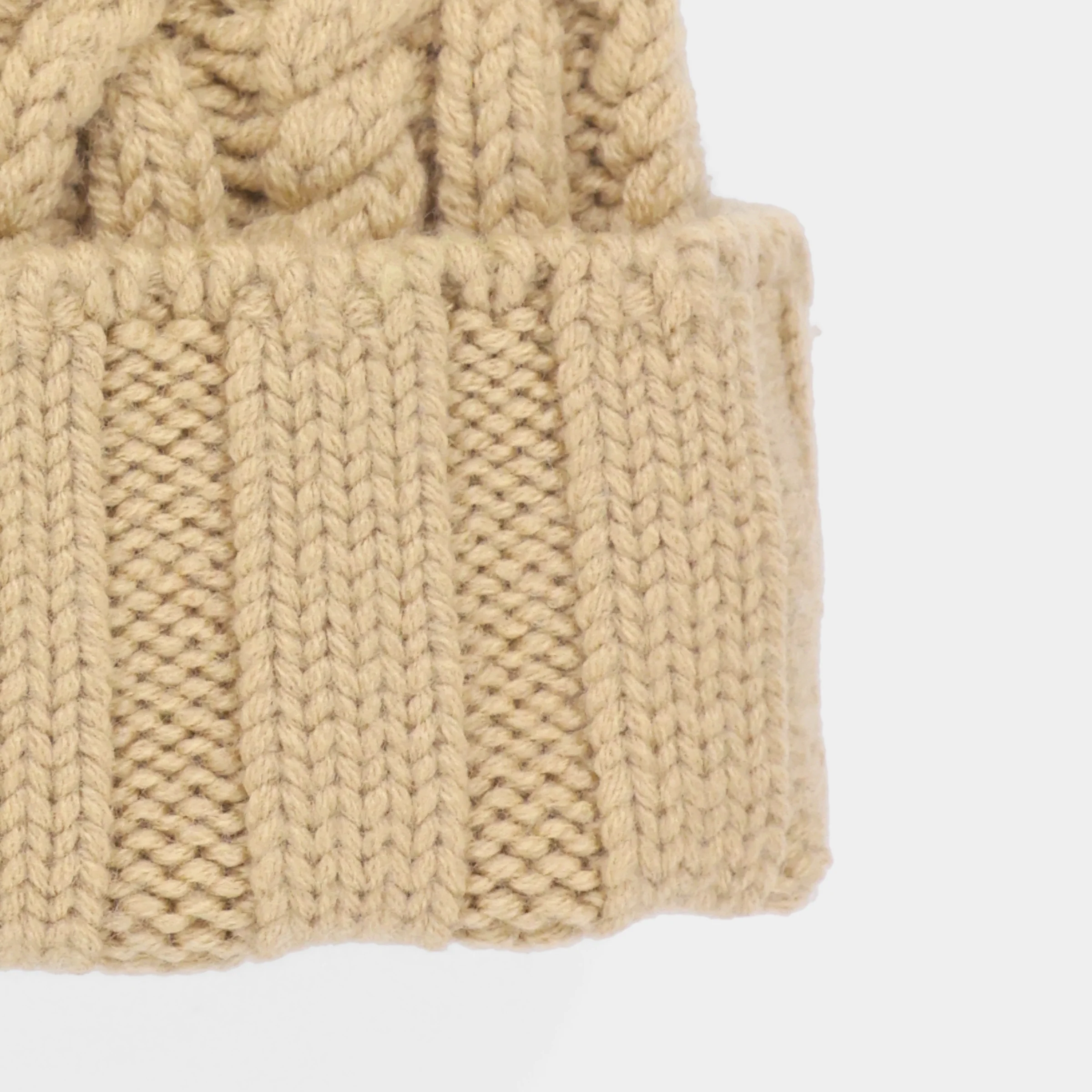 Pom Pom Cable Beanie - Image 24