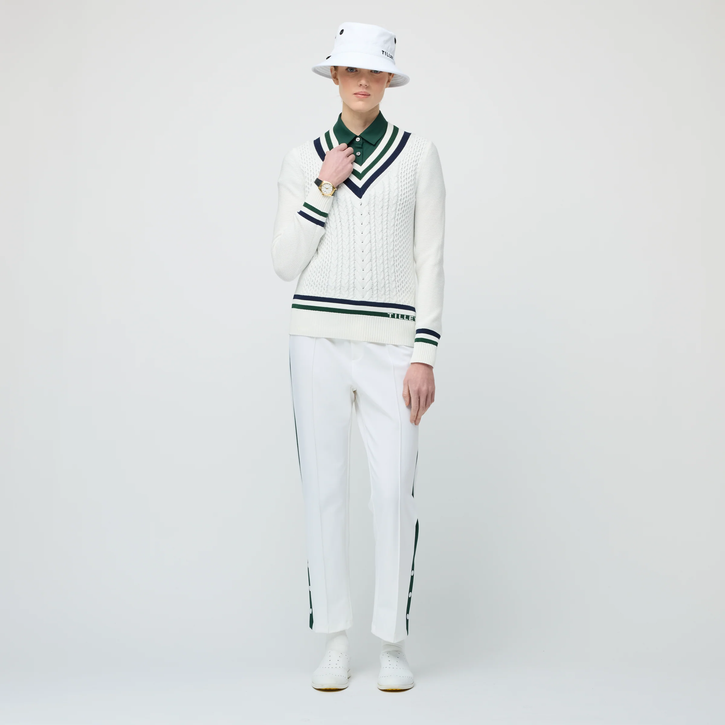 Preppy Deep V Sweater - Image 8