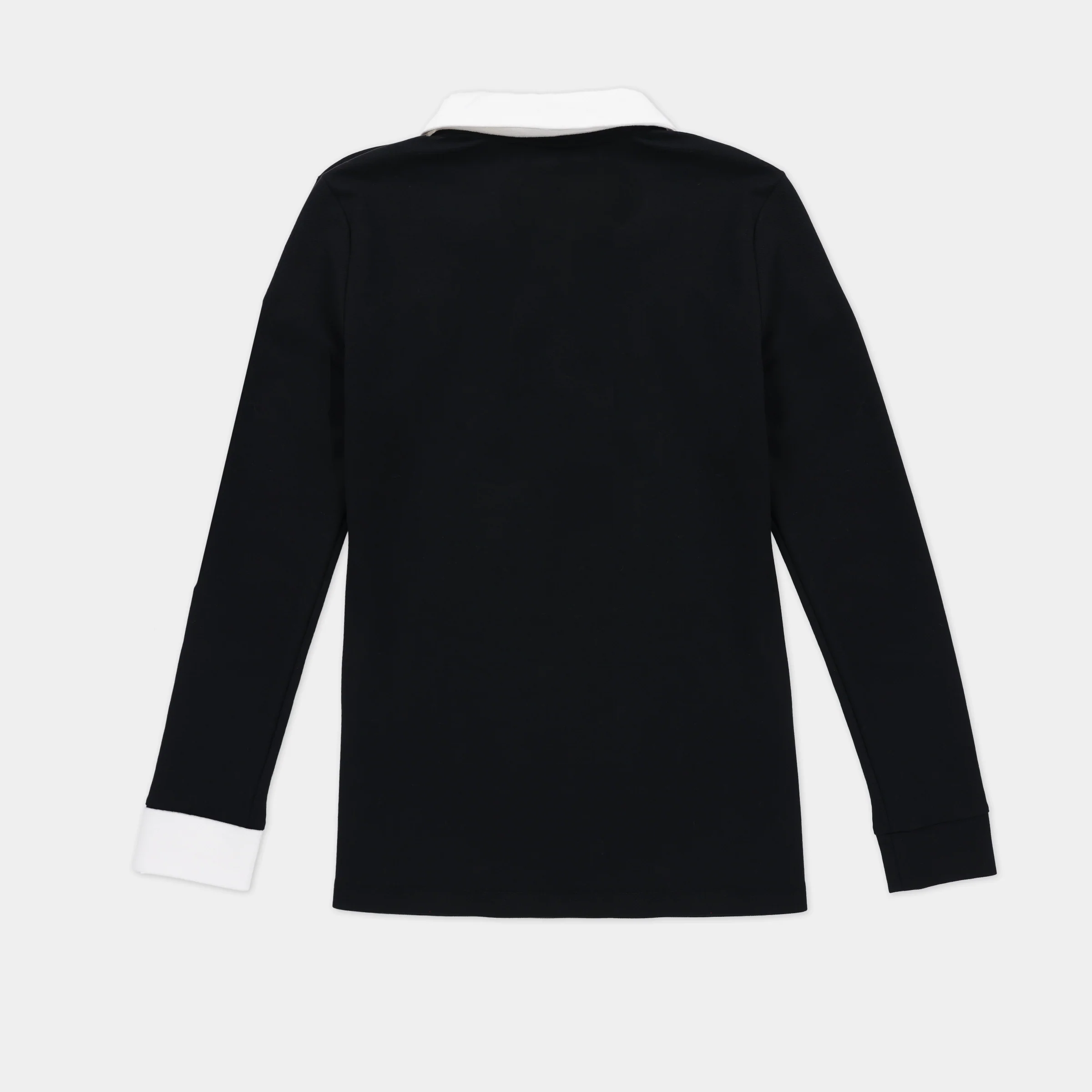 Preppy Pique Long Sleeve Stripe Placket Polo - Image 8