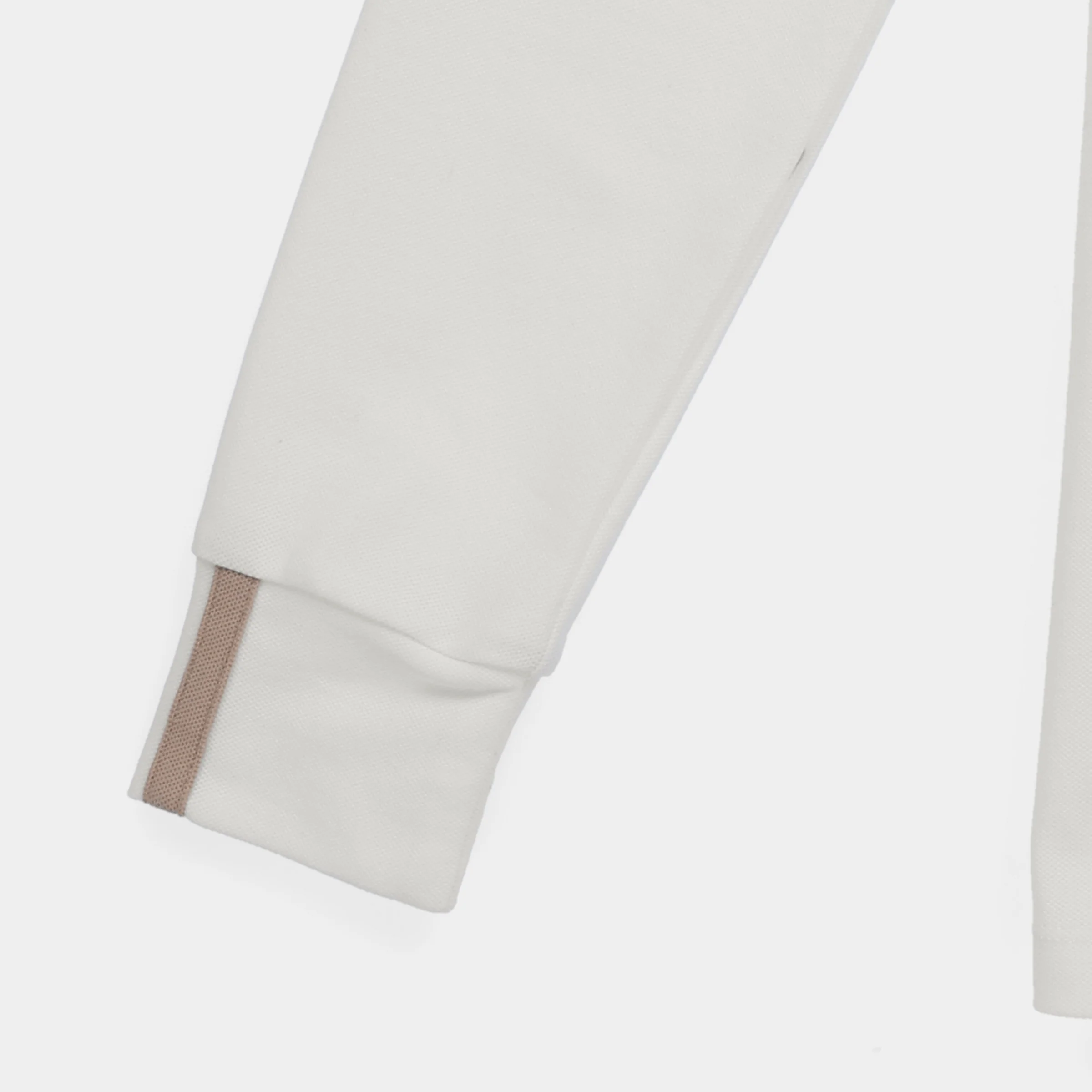 Preppy Pique Long Sleeve Stripe Placket Polo - Image 6