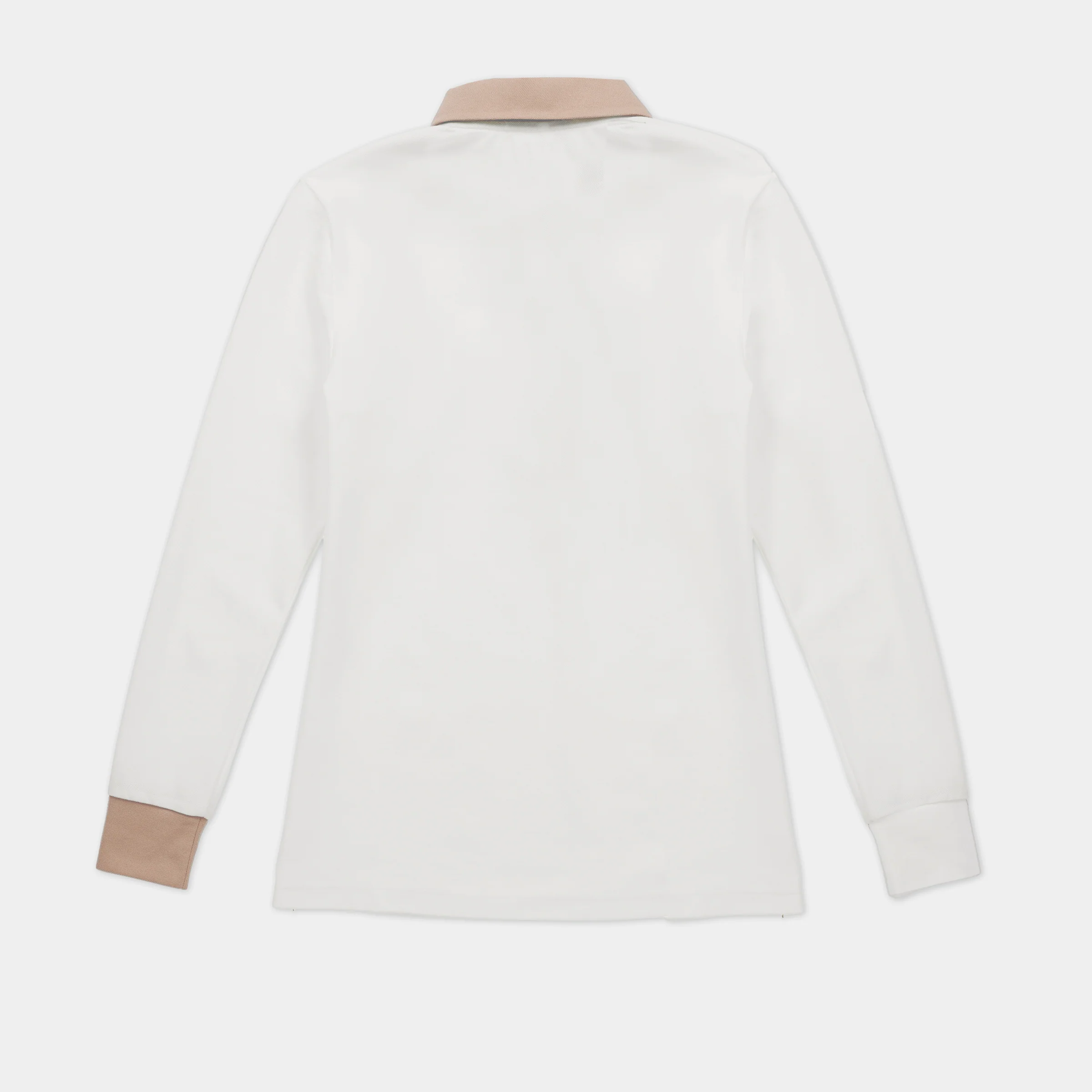 Preppy Pique Long Sleeve Stripe Placket Polo - Image 7