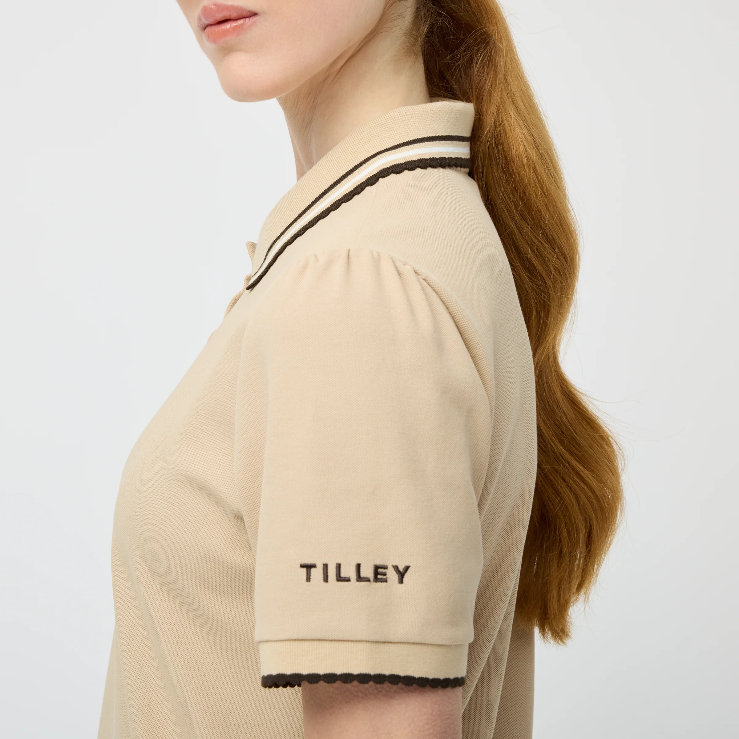 Preppy Pique Puff Sleeve Polo - Image 6