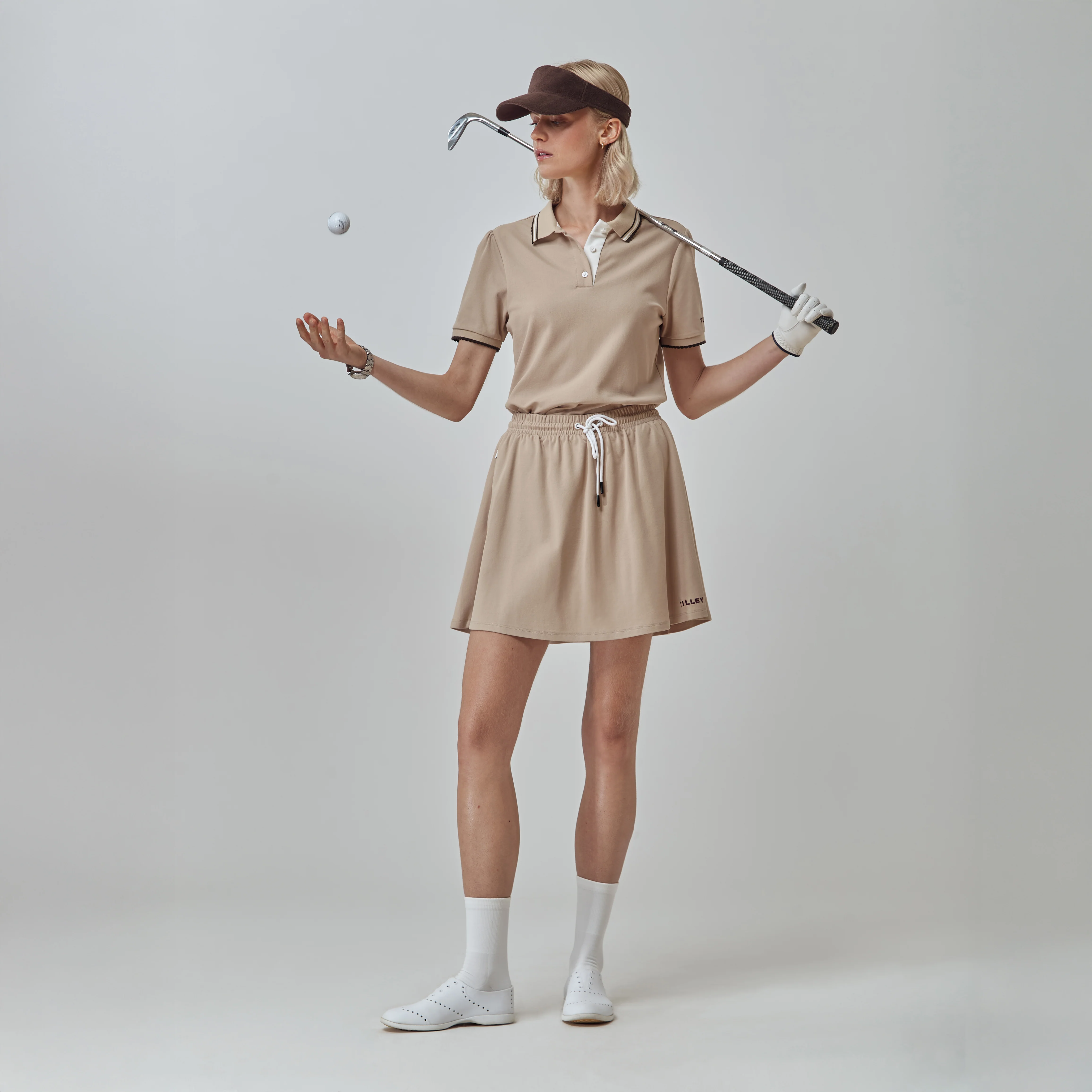 Preppy Pique Puff Sleeve Polo - Image 8