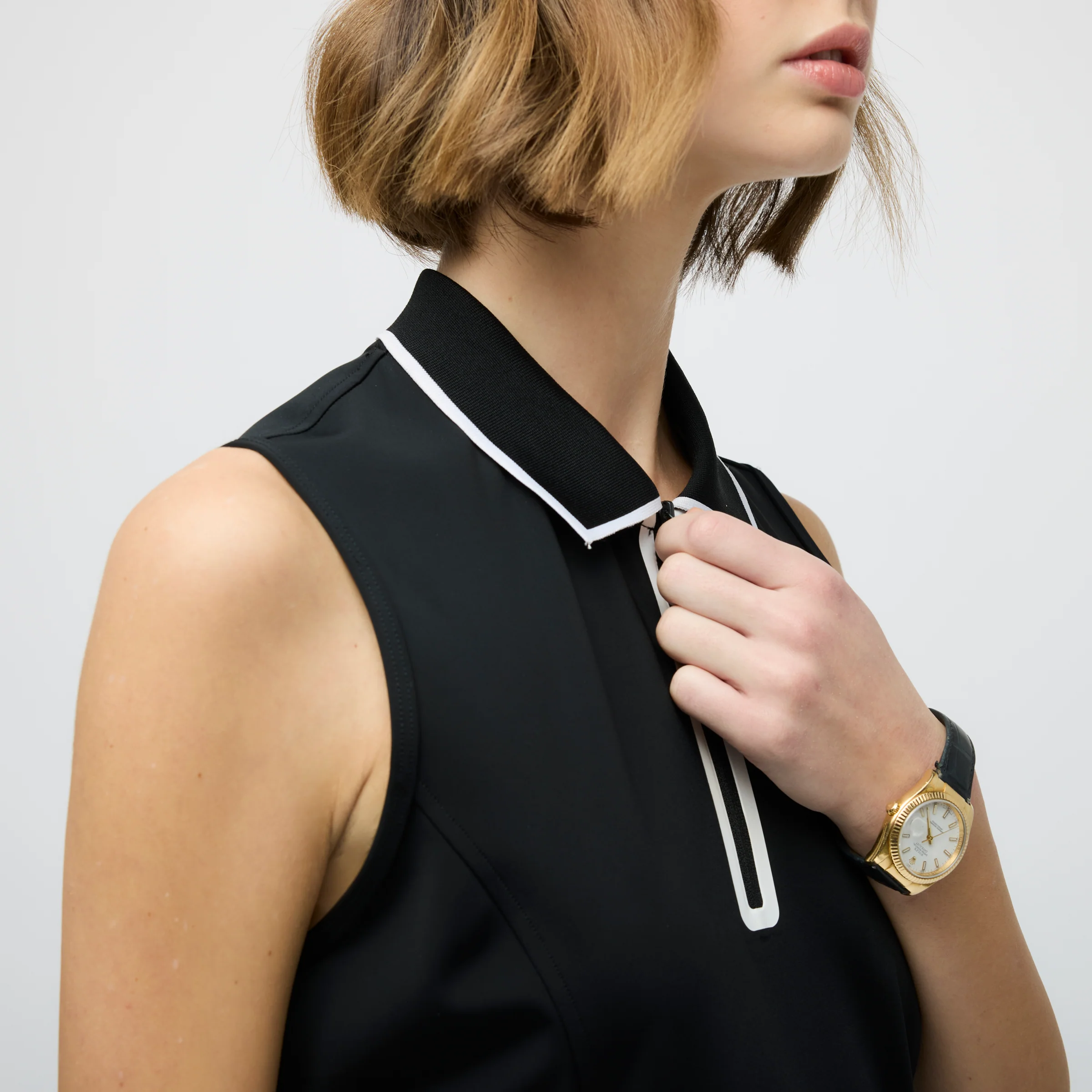 Quarter Zip Polo Dress - Image 4
