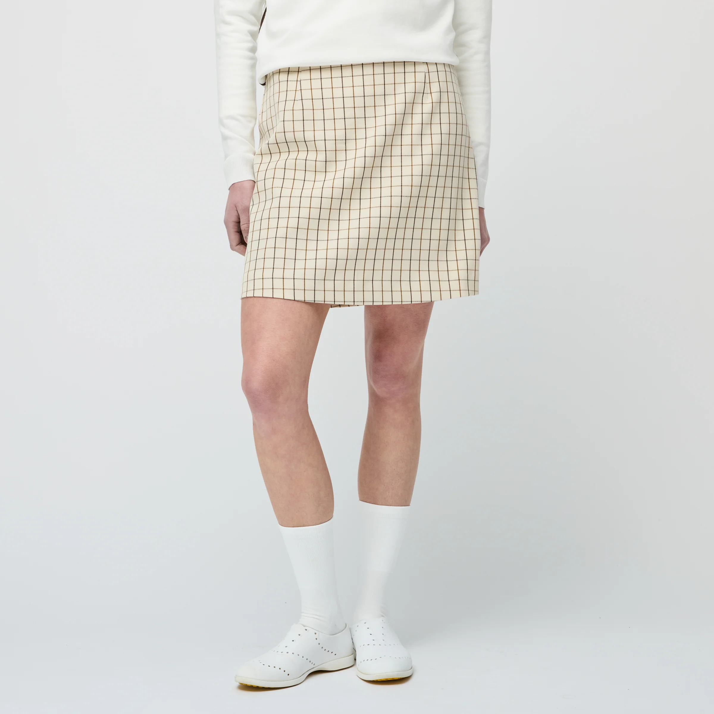 Retro Check A Line Skirt - Image 2