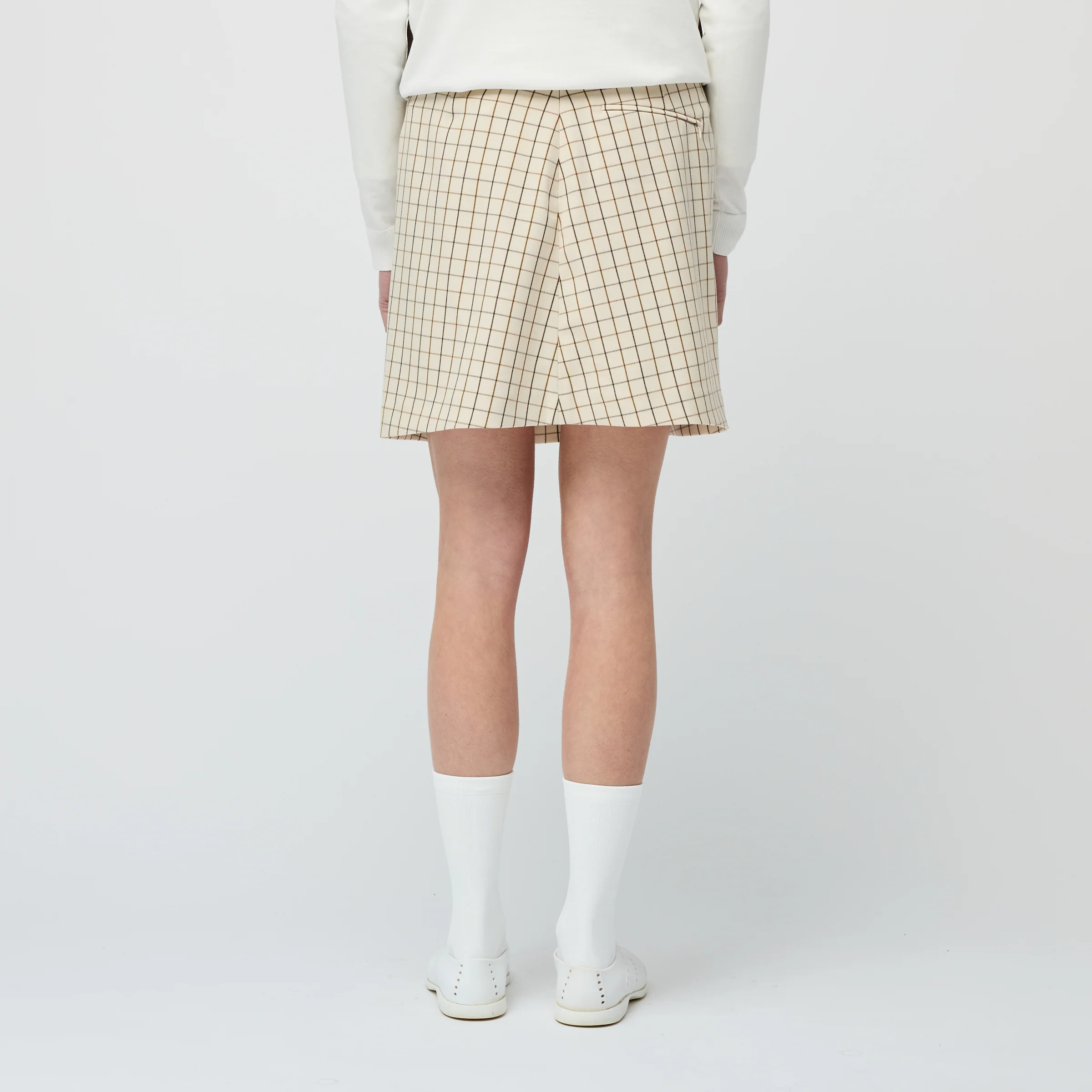 Retro Check A Line Skirt - Image 4