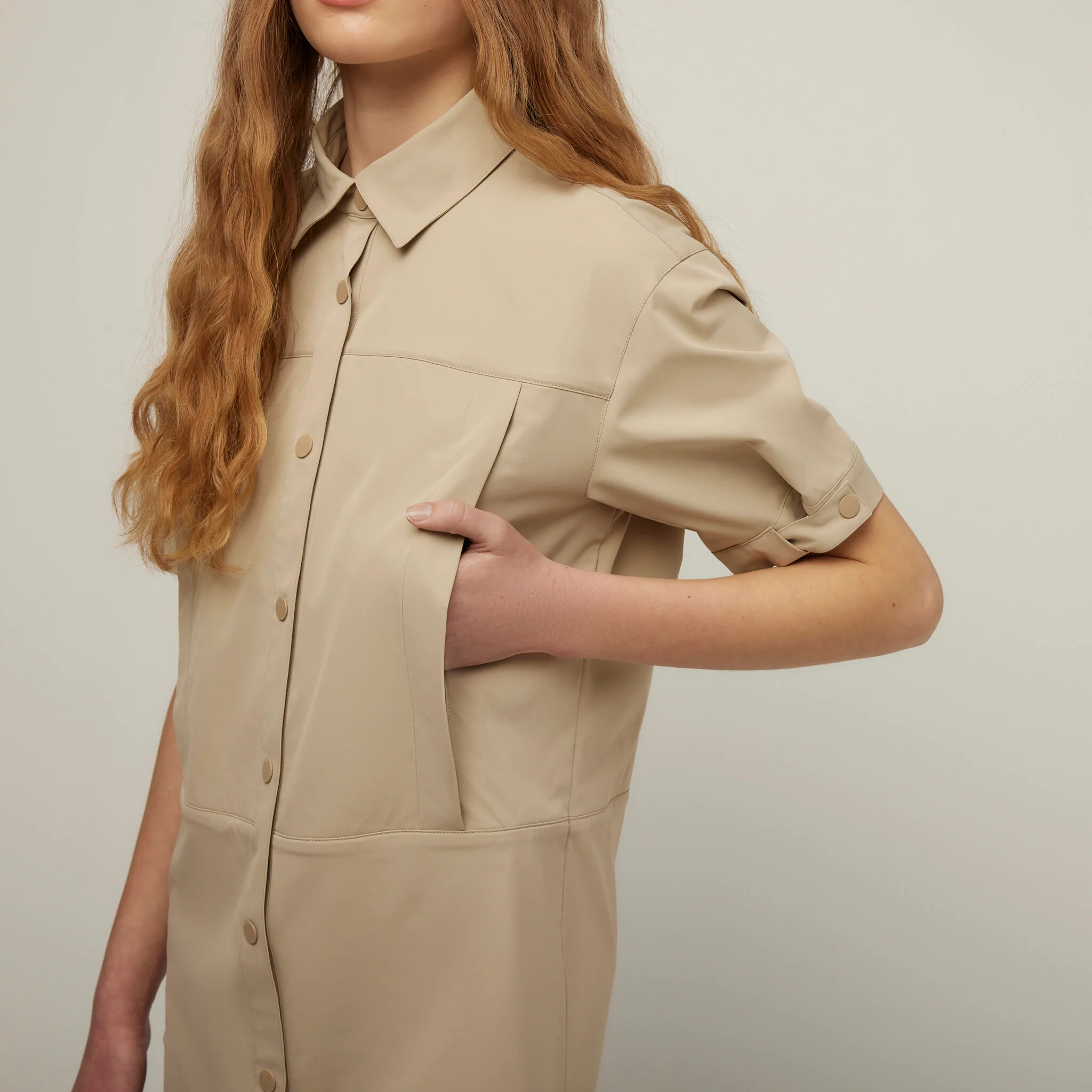 Roam Side Snap Shirt Dress - Image 7