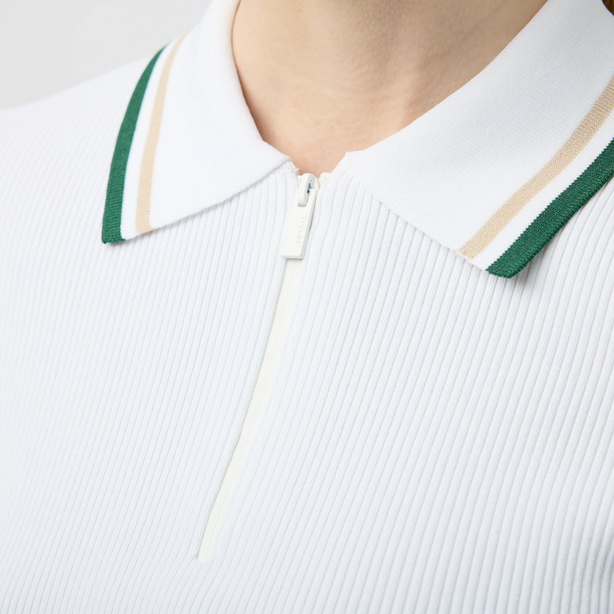 Stripe Zip Polo - Image 5