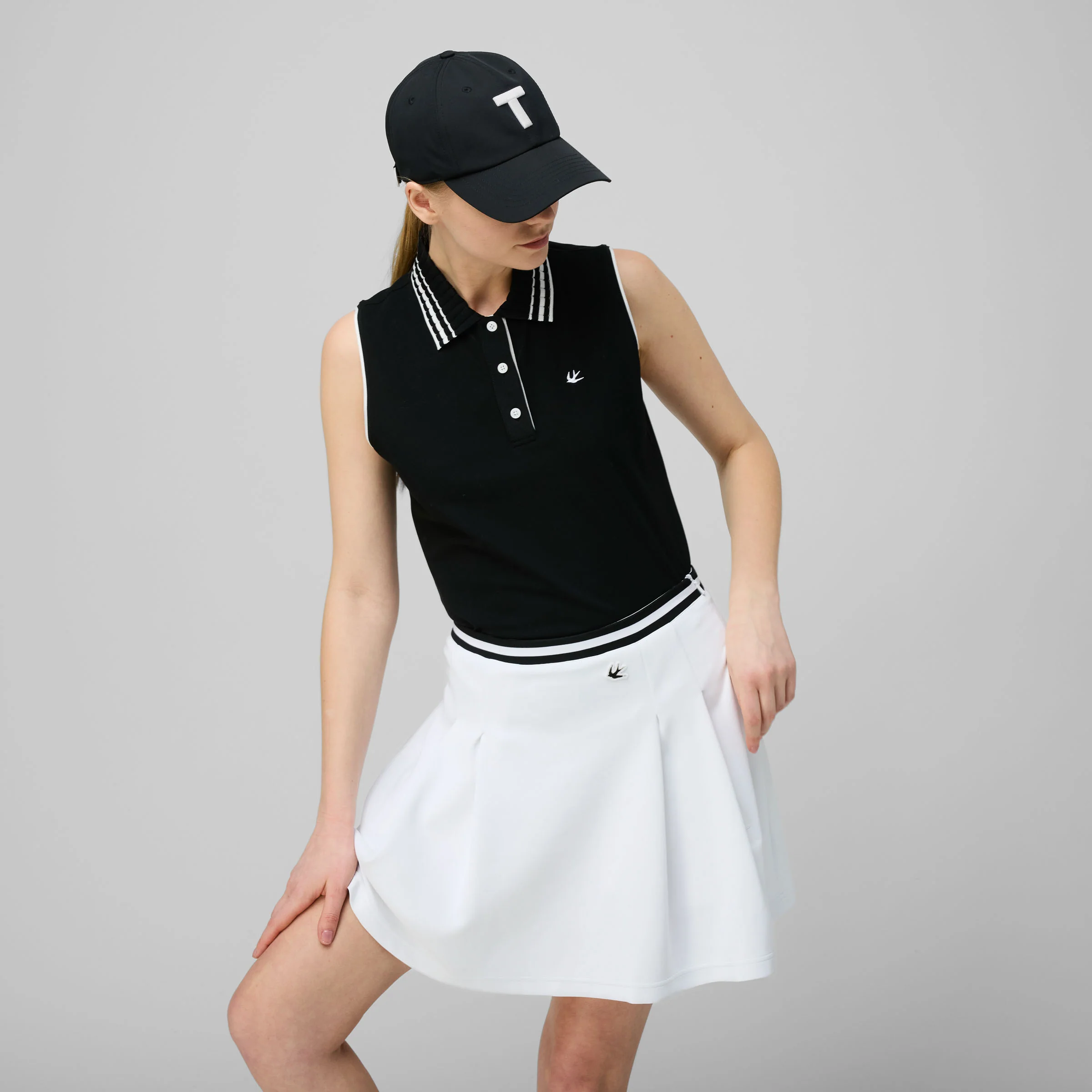 Supima Pique Sleeveless Polo - Image 2