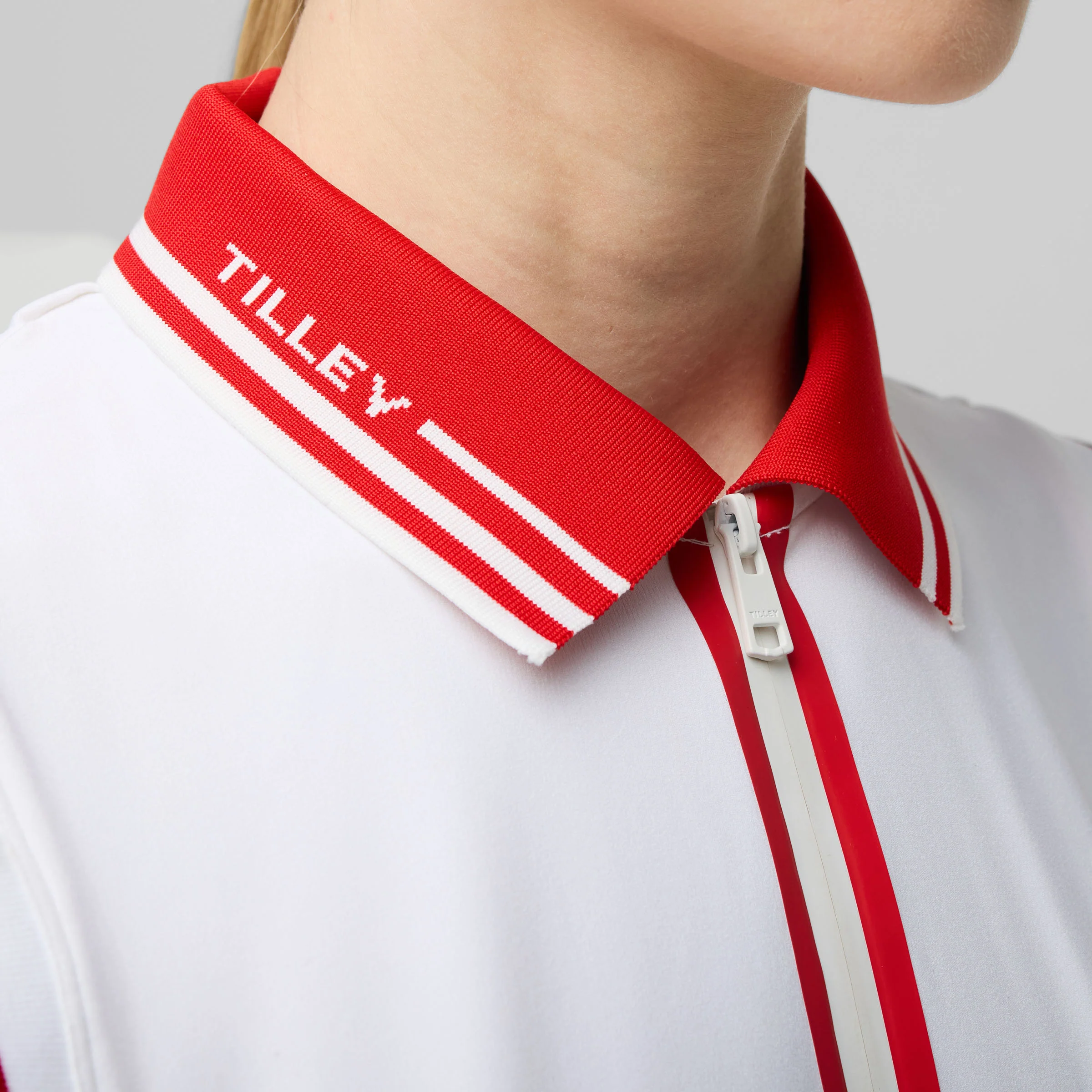 Tech Jersey Sleeveless Zip Polo - Image 2