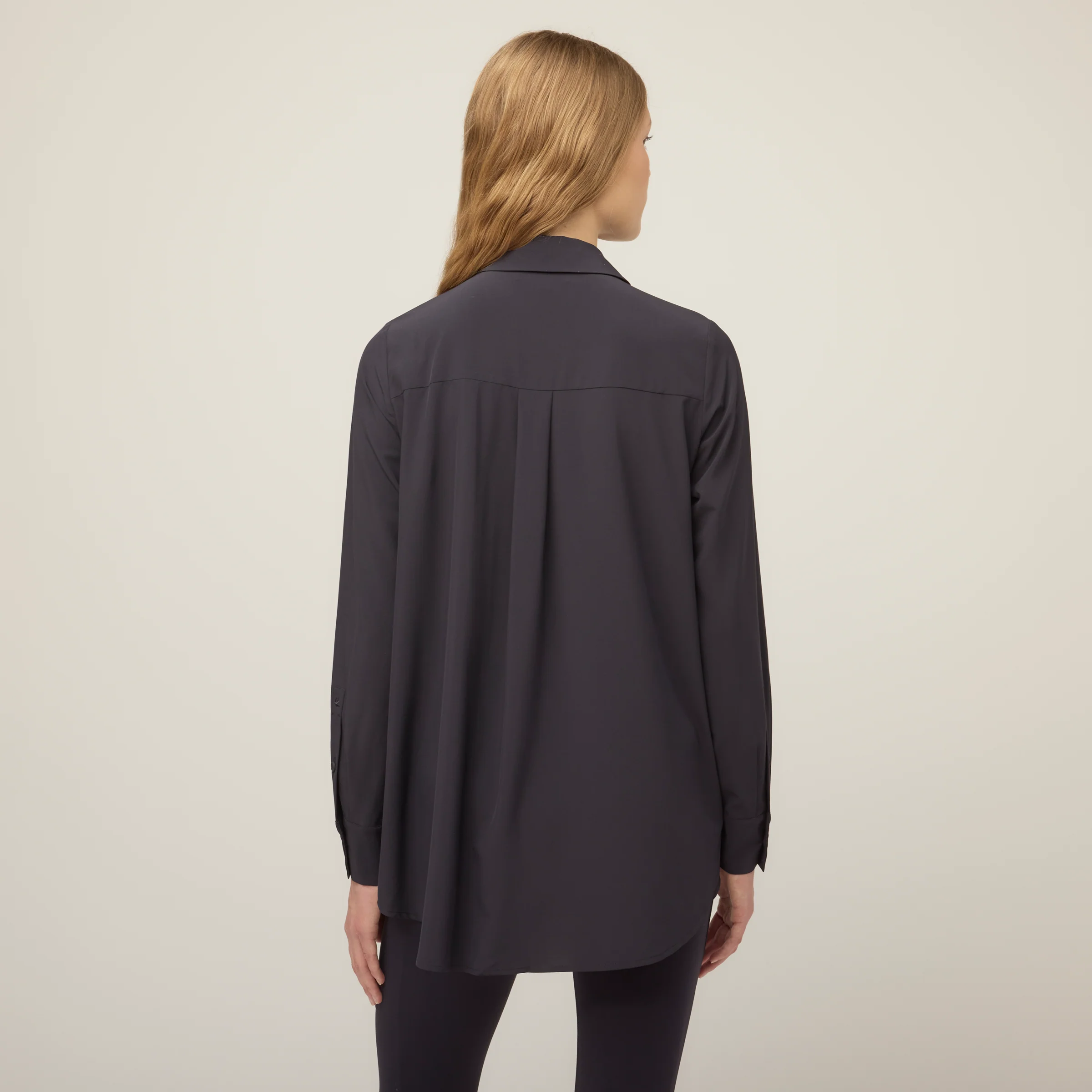 Tech Slk Long Sleeve Button Top - Image 12