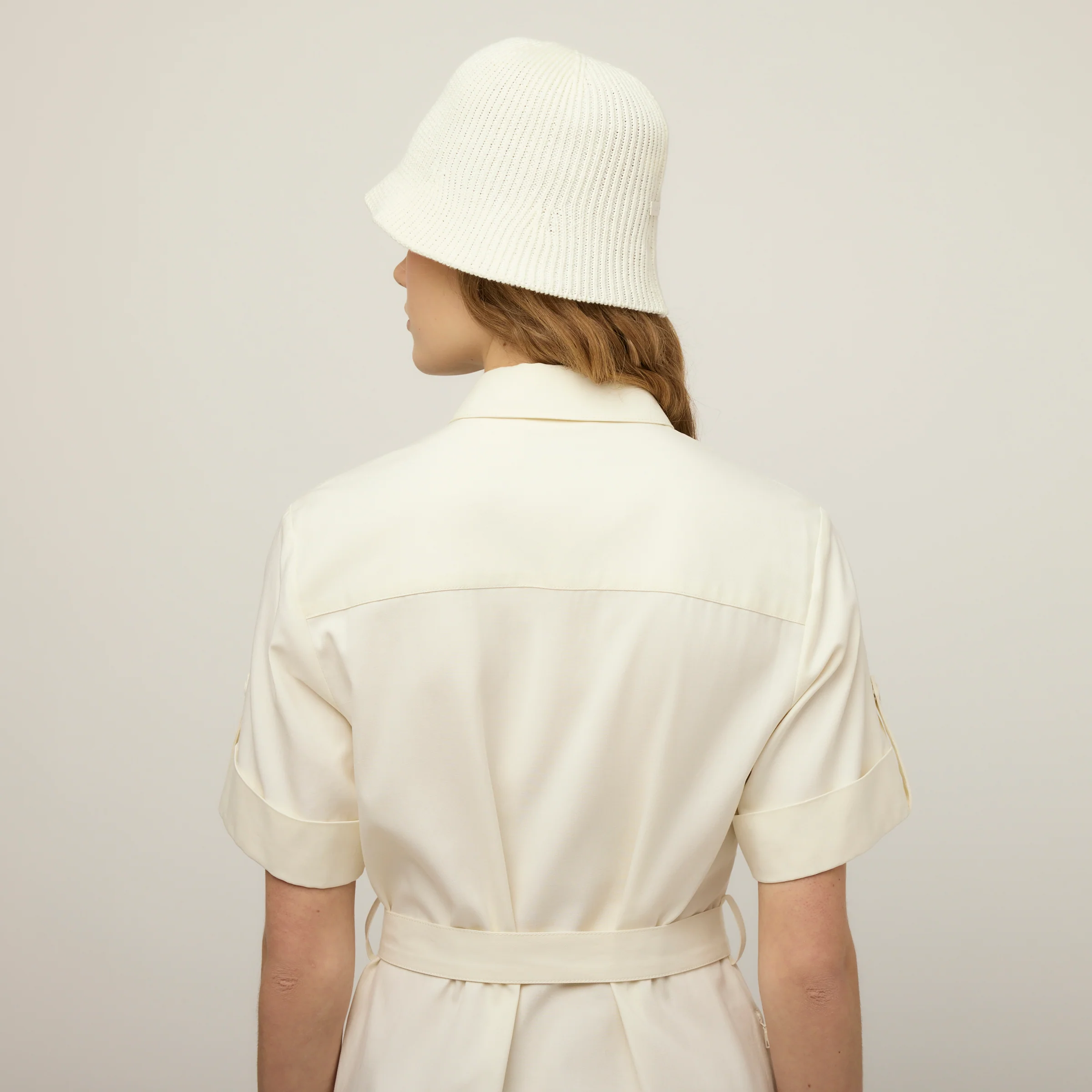 Tencel Cotton Safari Midi Dress - Image 3