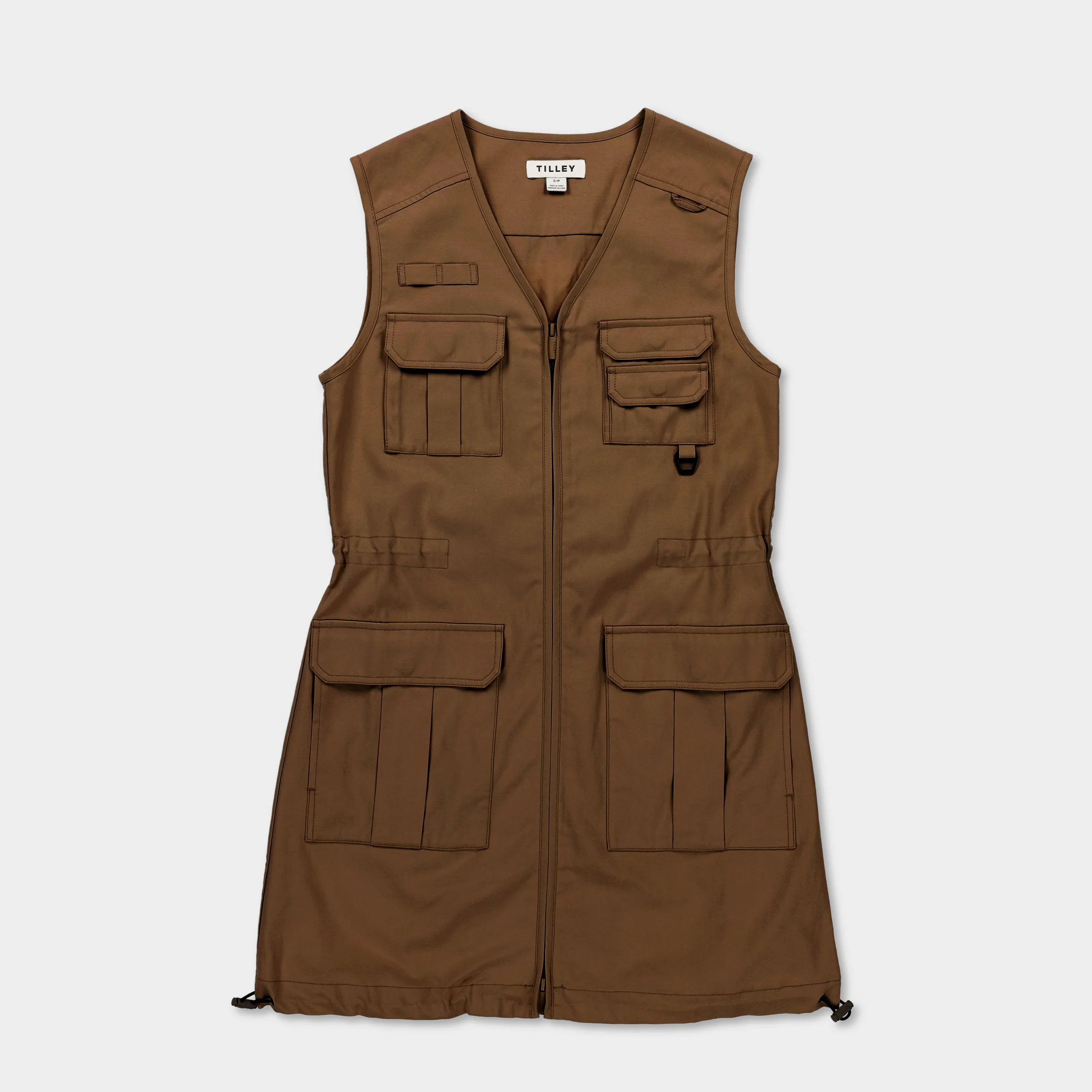 Tencel Cotton Safari Vest Dress - Image 8