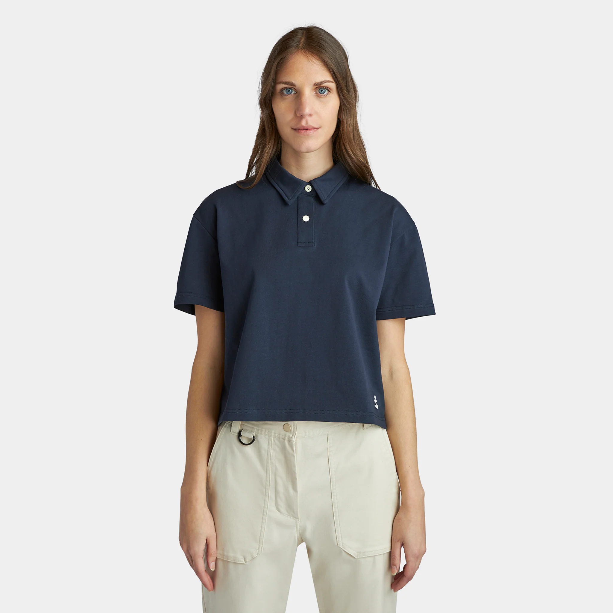Marine Cropped Polo - Image 2
